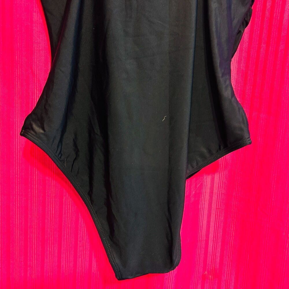 #8614 CUPSHE WOMENS BLACK ONE PIECE BATHING SUIT SIZE L - Picture 4 of 9